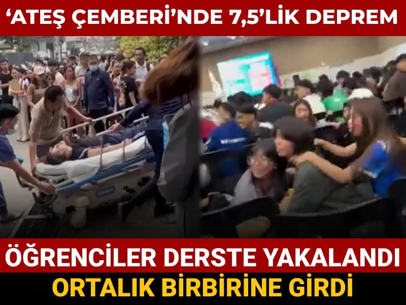 ates cemberinde 75lik deprem ogrenciler derste yakalandi ortalik birbirine girdi WAK2SMUk
