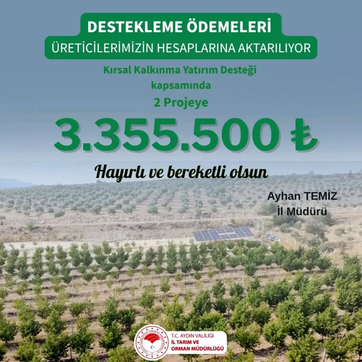 aydinda kirsal kalkinma icin 33 milyon tl destek 2wrlceII