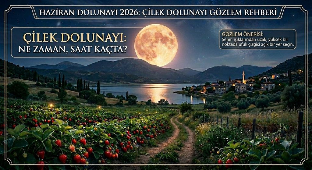ÇİLEK DOLUNAYI TARİHİ VE SAATİ 2026 || Haziran Dolunayı ne zaman, saat kaçta gerçekleşecek? Çilek Dolunayı Türkiye’den görülecek mi? Gök olayları takvimi ile geri sayım başladı!