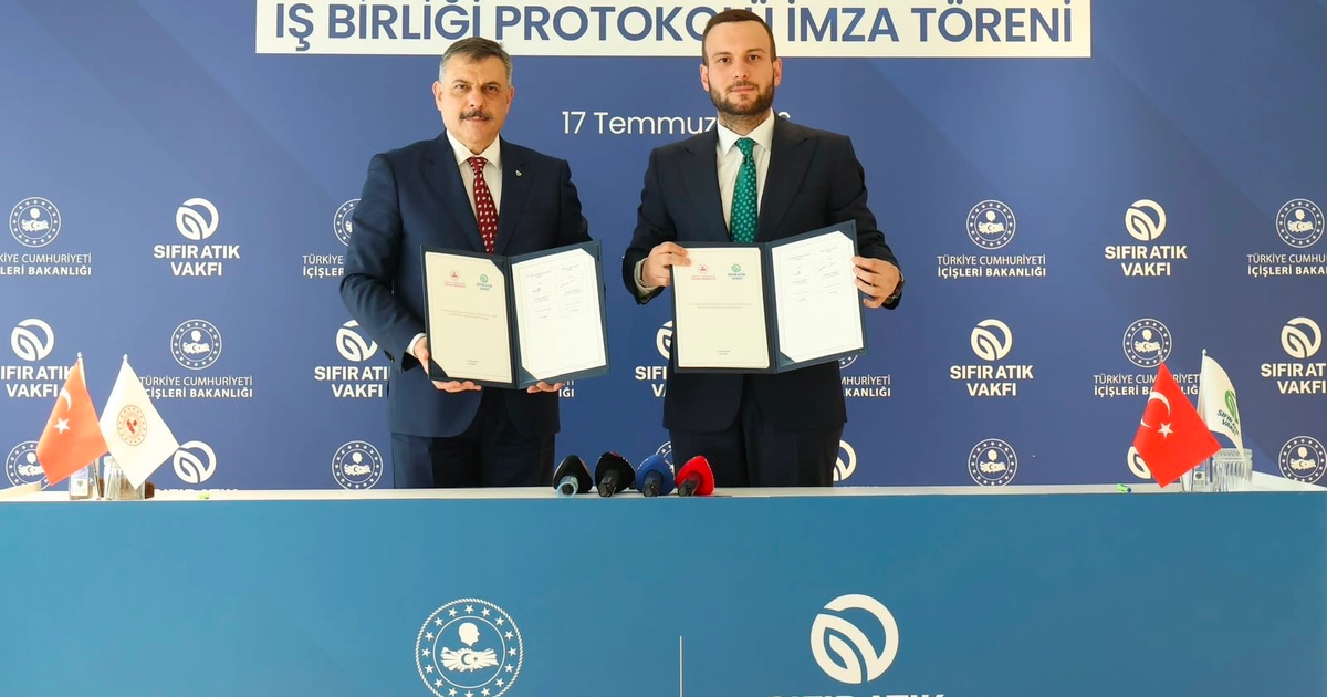 İçişleri Bakanlığı ile Sıfır Atık Vakfı arasında çevre için iş birliği protokolü